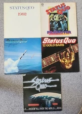 JOB LOT COLL. OF 5 x STATUS QUO LP's-ROCKIN',12 GOLD,1982,SUPPOSIN',PILEDRIVER