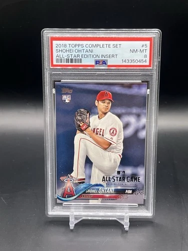 2018 Topps Complete Set All-Star Edition Insert #5 Shohei Ohtani PSA 8 RC