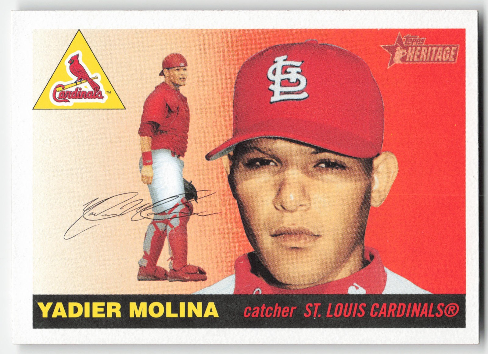 2004 Topps Heritage Yadier Molina Rookie #355 St. Louis Cardinals RC