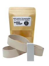 1x30 inch Leather Honing Strop Belt Super Strop with White Buffing Compound f...
