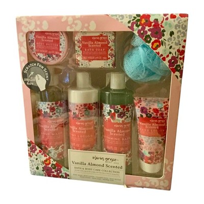 Olivia Grace Vanilla Almond 7 Piece Bath & Body Care Collection Set New!