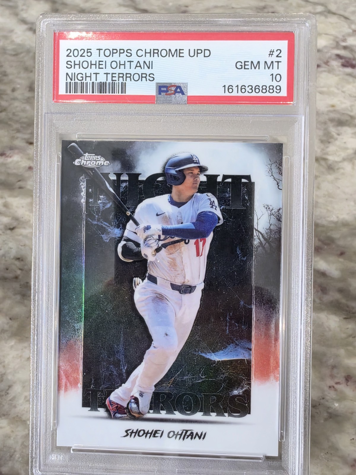 Shohei Ohtani Night Terrors PSA 10 2025 Topps Chrome UPD #NT-2  LA Dodgers🔥🔥🔥