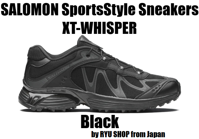 SALOMON SportsStyle Sneakers XT-WHISPER L47762000 Black / Black / Asphalt