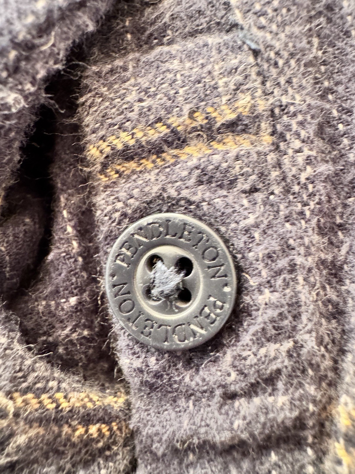 Pendleton Button Down Shirt Blue Plaid Shirt Size… - image 3