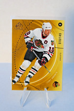 Tony Amonte 2025/26 SP Game Used /149 Jersey Number Match Gold Blackhawks