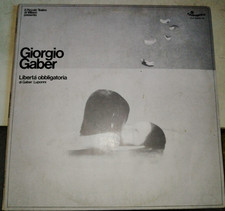GIORGIO GABER Libertà obbligatoria doppio LP 1976 EX Raro