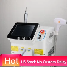 Portable Diode Laser Hair Removal Nd Yag Permanent Pico Tattoo Removal Device