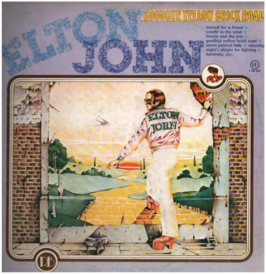 2xLP Elton John Goodbye Yellow Brick Road GATEFOLD NEAR MINT Record Bazaar