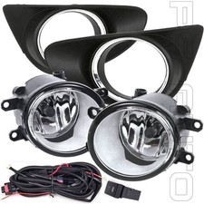 Fit 2012-2014 Toyota Yaris Hatchback Clear Fog Lights Wbezel Switch Wire Pair