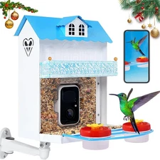 Hummingbird Feeder Camera, Smart Bird Feeder with Auto Capture and Notify, 10...