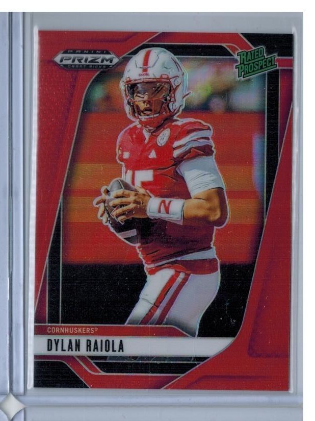 2025 PANINI PRIZM DRAFT DYLAN RAIOLA RC 268/399 RED PRIZM ROOKIE #158