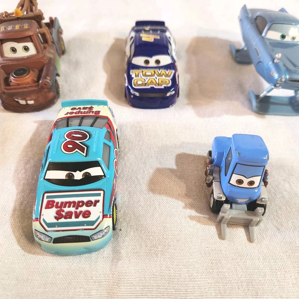 Disney Cars Diecast Lot Of 8 Collectible Vehicles Lightning McQueen, Mater... - Image 3 of 4
