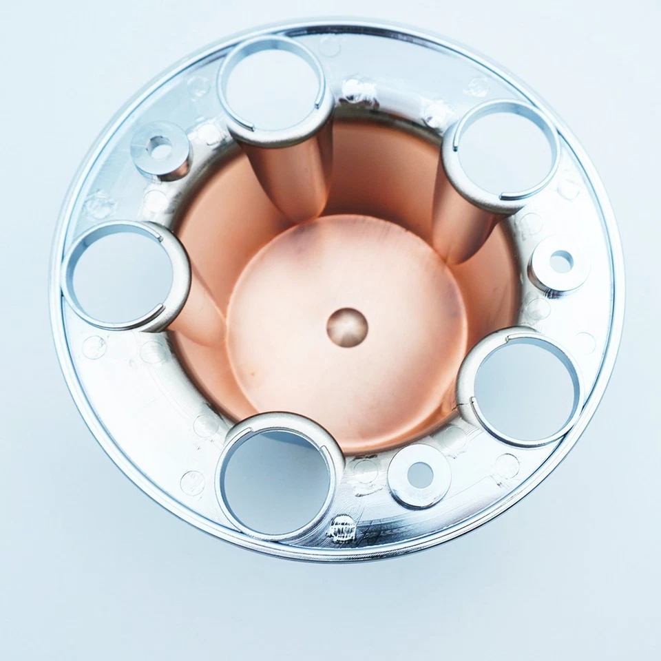 Tapacubos centrales de rueda rojos cromados de 1 pieza para Ranger Explorer Bronco II 84-97 Foto 4 de 4