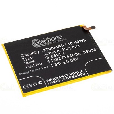 3,85V Akku Li-Polymer für ZTE Blade V8 BV0800 - Li3927T44P8h786035 - 2700mAh
