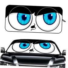 Windshield Sun Shade for Sedans Car Sunshade for Front 59" x 27.5" black