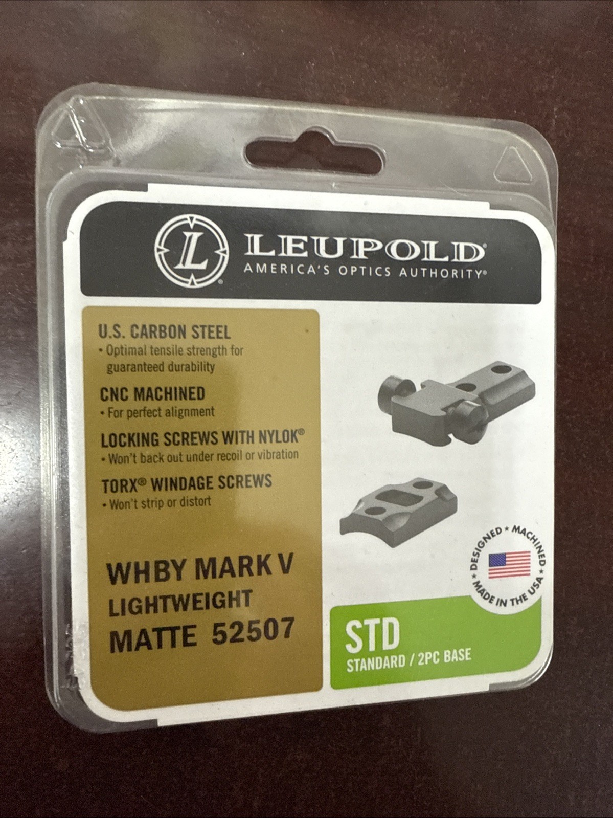 LEUPOLD BASE STD Weatherby WBY MARK V LIGHT WEIGHT MATTE | For Six Lug Actions