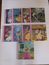 Disney Princess Story Books Library Lot Of 9 Book Set Missing 2, 7 12
