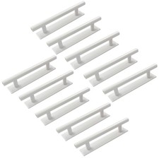 Self Adhesive Cabinet Handles Pulls, White, 10 Pcs, 135mm/5.3"