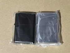 Black and Ice Silver Metal Flint  (Zippo Like) Lighters 🔥Brand New🔥