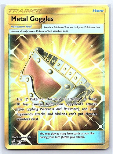 Metal Goggles 2019 Team Up 195/181 Secret Rare Holo NM