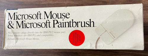 Vintage 1989 Microsoft Mouse & Paintbrush Software - READ DESC. - UNTESTED AS-IS - Zdjęcie 7 z 10