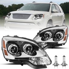 For GMC Acadia 2007-2012 Projector Headlights Headlamps W/bulbs Left&Right Clear