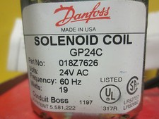 * NEW DANFOSS SOLENOID COIL  GP24C  24V. AC 60 Hz. 19 WATTS ........WL-34
