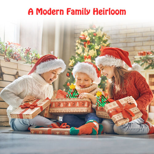 Albero di Natale Popit Fidget popper giocattolo stoppini per bambini regalo - Foto 8 di 10