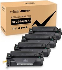 4PK CF226A Black Toner Cartridge fits for HP LaserJet Pro M402dn M402dw M402n