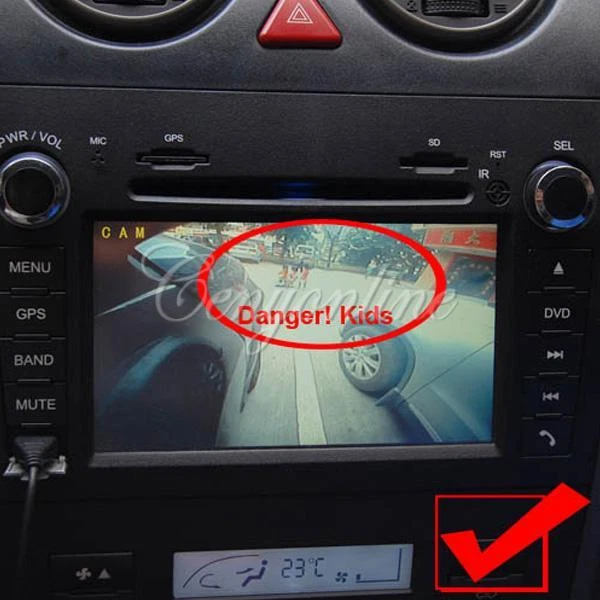 Mini Rückfahrkamera wasserdicht Auto KFZ Wasserfest Sensor Einparkhilfe Kamera - Imagem 3 de 4