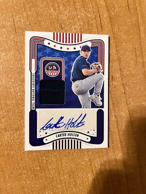 2024 Stars & Stripes - Carter Holton - #SM-CH Collegiate Auto Relic