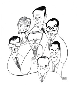 Al-Hirschfeld-039-s-MCLAUGHLIN-GROUP-II-Hand-Signed-Limited-Edition-Lithograph