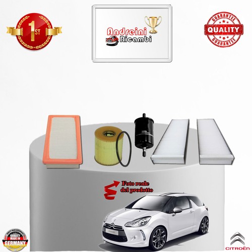 KIT TAGLIANDO 4 FILTRI CITROEN DS3 1.6 16V VTI 88KW 120CV DAL 2011 -> - Foto 2 di 2