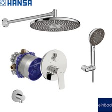 Hansa Basic Duschsystem Regendusche Unterputz Kopfbrause Bluebox Garnitur Modern