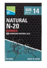 Preston Innovations Natural N20 N-20 Hooks - All Sizes Available