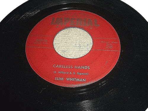 SCHLANKES WHITMAN - ""SORGLOSE HÄNDE/EIN SEHR WERTVOLLES..." 7" VINYL-ROTES ETIKETT-IMPERIAL - Bild 4 von 4
