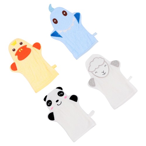 4PCS Körper Wäscher Baby Peeling Wäscher Neugeborenen Bad Luffa Baby Dusche - Bild 10 von 12
