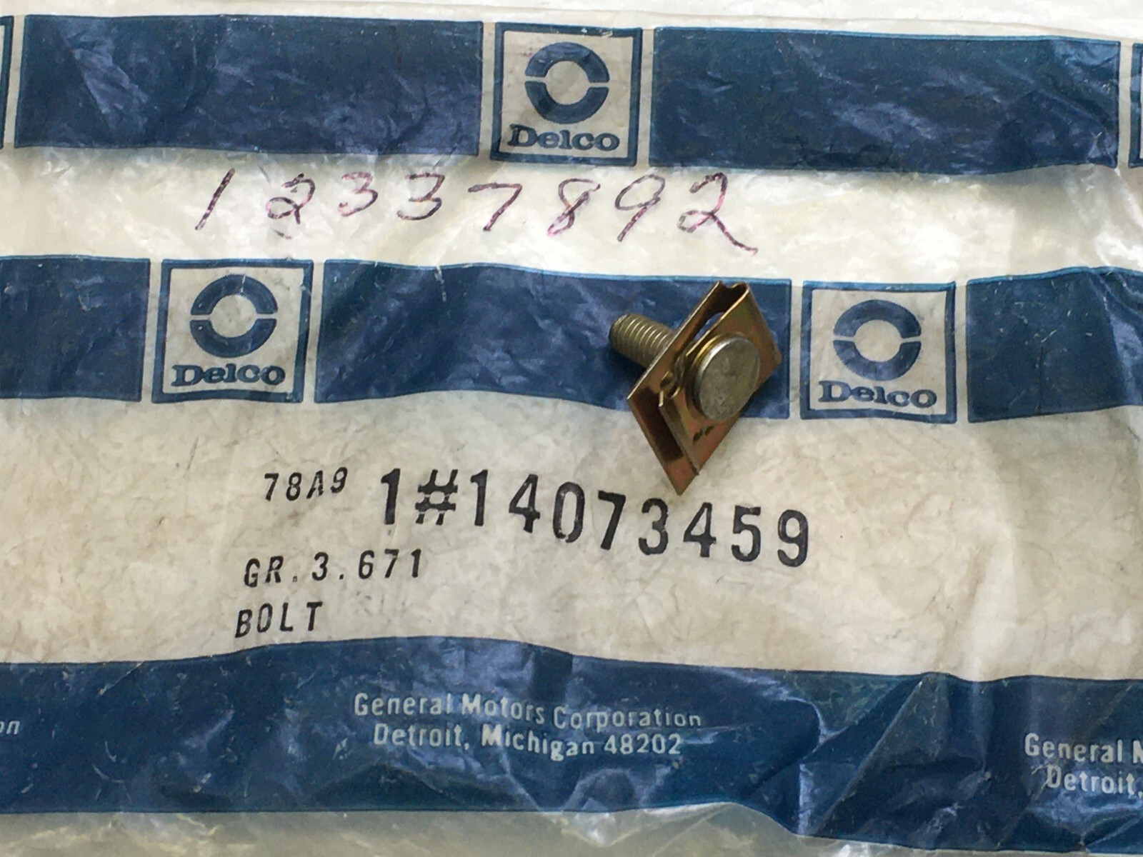 Genuine GM Radio Mount Bolt 12337892 for sale online | eBay