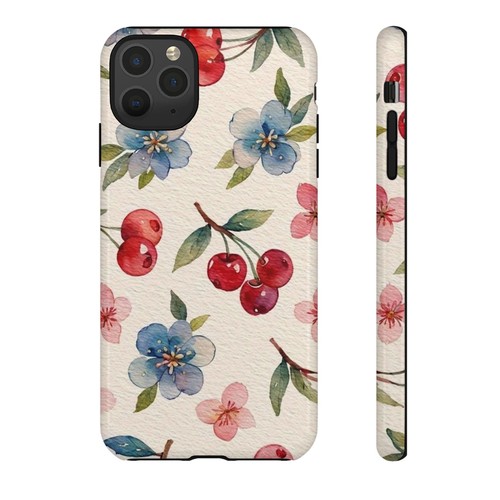 Cherry & Floral Phone Case, Cute Flower & Fruit Cover | X61 - 第 118/272 張圖片