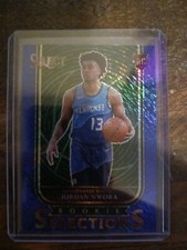 2020-21 Select Basketball JORDAN NWORA Rookie Selections BLUE SHIMMER PRIZM #29