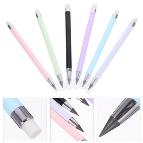 6Pcs Everlasting Pencils Inkless Pencils Lightweight Pencils Students Writing
