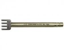 C.S. Osborne & Co. No. 494-1/8 :  4 PRONG Thonging Chisel: size 1/8"