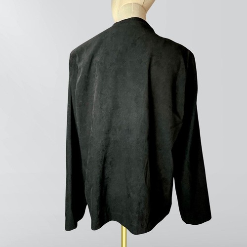 Vintage 90s JM Jennifer Moore Purple & Black Colorblock Zip Up Jacket - Picture 5 of 6