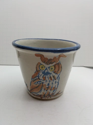Vintage Louisville Stoneware Kentucky OWLS Planter Pot Cachepot