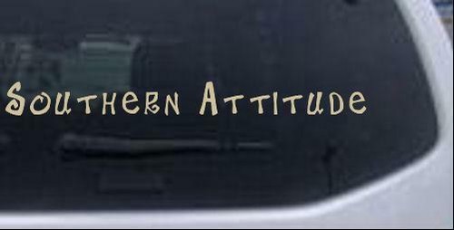 Southern Attitude Car or Truck Window Laptop Decal Sticker - Picture 5 of 32
