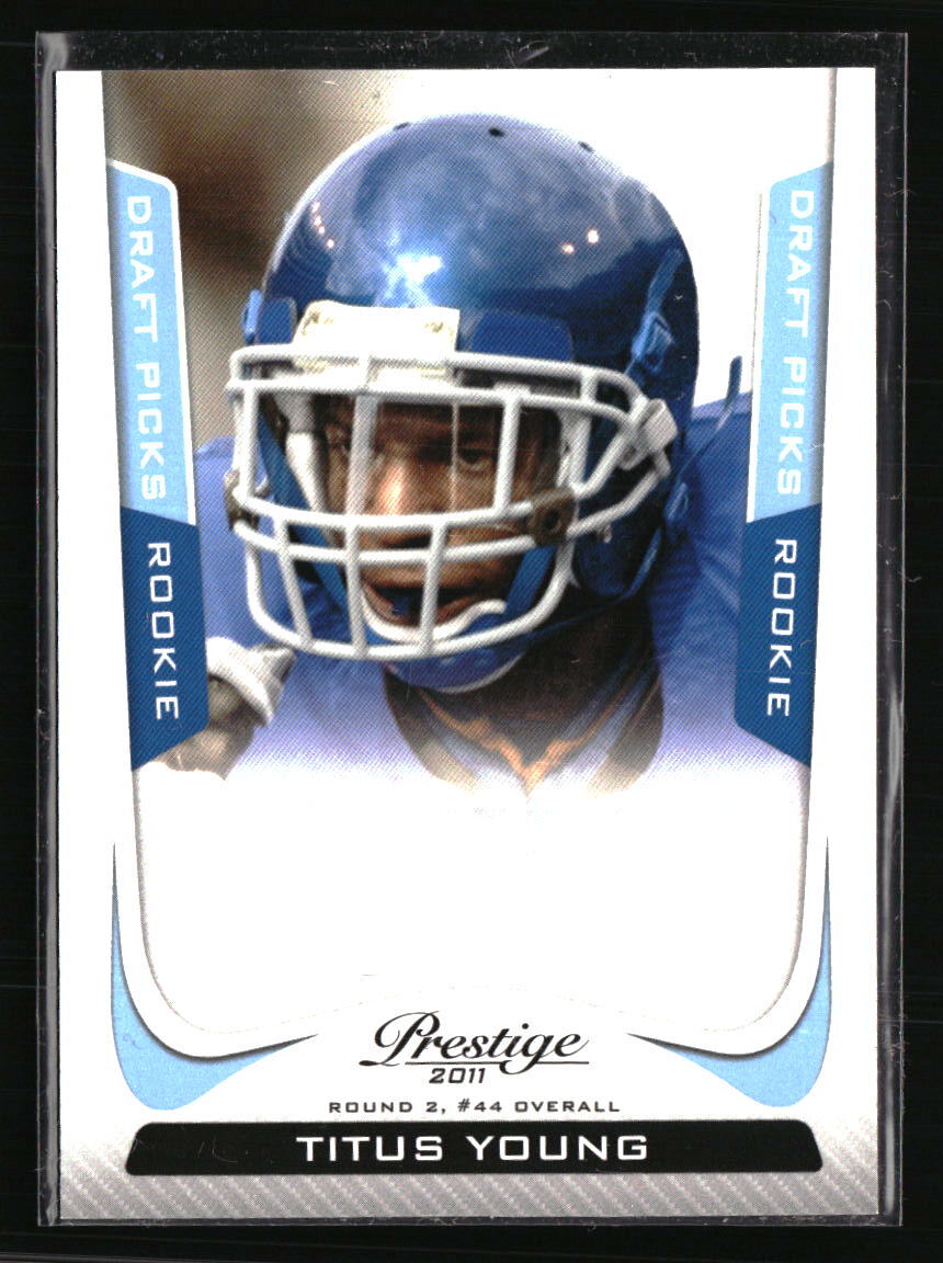 Titus Young Panini Prestige Draft Picks Rights Autograph #296 Base