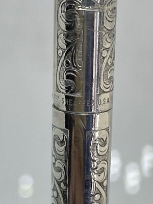 Vintage Sheaffer Sterling Silver White Dot Ballpoint Pen | eBay