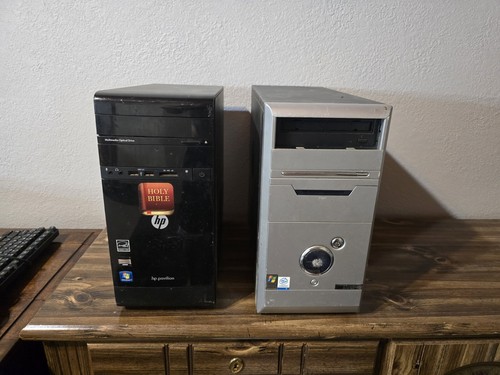 Desktop Computer Computers 2 For Parts HP windows Intell 