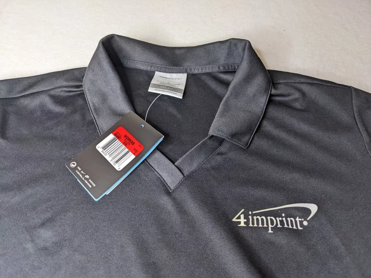 Nike Golf Polo Shirt Womens Large black 4imprint promo logo new