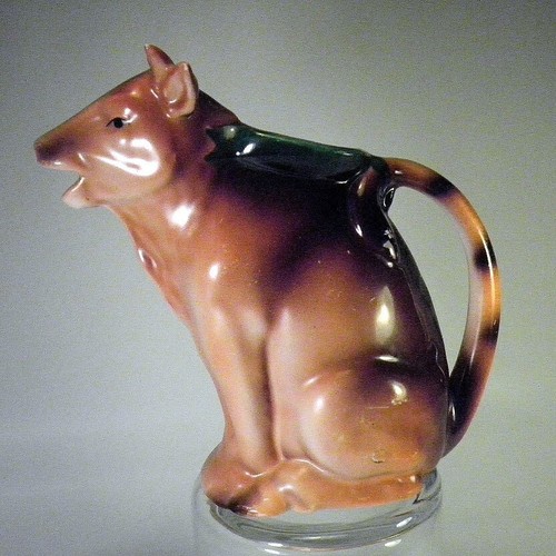 LARGER CZECH COW PITCHER 1930's - Picture 9 of 17